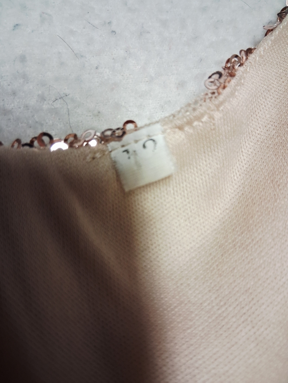 Sequin Sheath Dress in Rose Gold - Picture 6 of 6